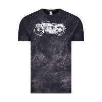 Cloud Black indian scout motorcycle Vintage Tee - linhVisuals