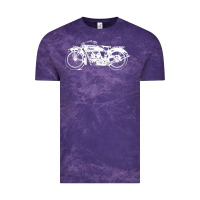 Cloud Purple indian scout motorcycle Vintage Tee - linhVisuals