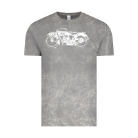 Cloud Rock indian scout motorcycle Vintage Tee - linhVisuals