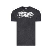 Vintage Black indian scout motorcycle Vintage Tee - linhVisuals