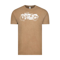 Vintage Coffee indian scout motorcycle Vintage Tee - linhVisuals