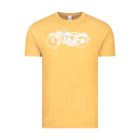 Vintage Mustard indian scout motorcycle Vintage Tee - linhVisuals