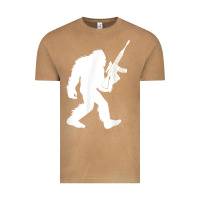 Vintage Camel bigfoot with rifle sasquatch 2nd amendment gun t shirt Vintage Tee - linhVisuals