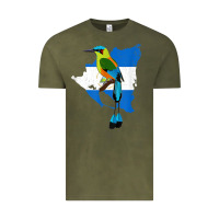 Vintage Olive nicaragua guardabarranco, nicaragua t shirt Vintage Tee - linhVisuals