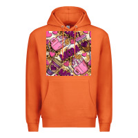 Carrot Mom Coffee Cups With Leopard Digital Paper Premium Hoodie - BundleAndBundleShop