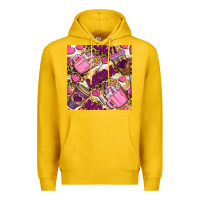 Lemon Mom Coffee Cups With Leopard Digital Paper Premium Hoodie - BundleAndBundleShop