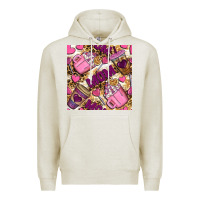 Oatmeal Heather Mom Coffee Cups With Leopard Digital Paper Premium Hoodie - BundleAndBundleShop