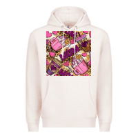 Pale Pink Mom Coffee Cups With Leopard Digital Paper Premium Hoodie - BundleAndBundleShop
