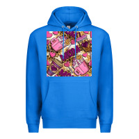True Royal Mom Coffee Cups With Leopard Digital Paper Premium Hoodie - BundleAndBundleShop