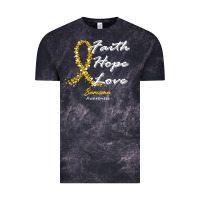 Cloud Black sarcoma awareness t  shirt sarcoma awareness faith hope love   in this Vintage Tee - linhVisuals