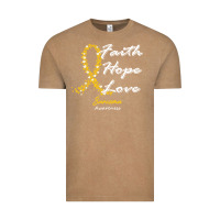 Vintage Coffee sarcoma awareness t  shirt sarcoma awareness faith hope love   in this Vintage Tee - linhVisuals