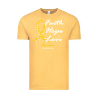 Vintage Mustard sarcoma awareness t  shirt sarcoma awareness faith hope love   in this Vintage Tee - linhVisuals