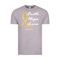 Vintage Zinc sarcoma awareness t  shirt sarcoma awareness faith hope love   in this Vintage Tee - linhVisuals