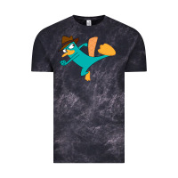 Cloud Black perry the platypus Vintage Tee - linhVisuals