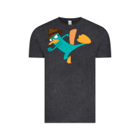 Vintage Black perry the platypus Vintage Tee - linhVisuals