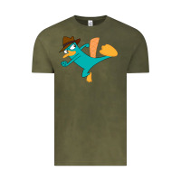 Vintage Olive perry the platypus Vintage Tee - linhVisuals