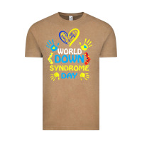 Vintage Coffee world down syndrome day t shirt support and awareness 3.21 t shirt Vintage Tee - linhVisuals
