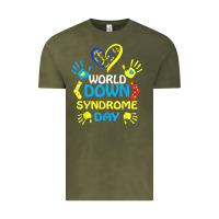 Vintage Olive world down syndrome day t shirt support and awareness 3.21 t shirt Vintage Tee - linhVisuals