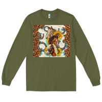 Army Green horses with sunflowers Long Sleeve Tee - TumblerDesignByShophia