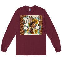 Burgundy horses with sunflowers Long Sleeve Tee - TumblerDesignByShophia