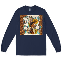 Navy horses with sunflowers Long Sleeve Tee - TumblerDesignByShophia