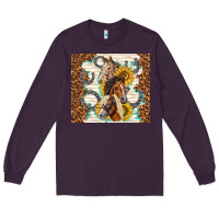 Plum horses with sunflowers Long Sleeve Tee - TumblerDesignByShophia