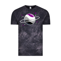Cloud Black asexual outer space planet ace pride t shirt Vintage Tee - linhVisuals