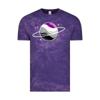 Cloud Purple asexual outer space planet ace pride t shirt Vintage Tee - linhVisuals