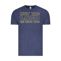 Vintage Denim may the lord be with you by jesus surfed apparel co premium t shirt Vintage Tee - linhVisuals
