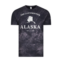 Cloud Black alaska the last frontier t shirt Vintage Tee - linhVisuals