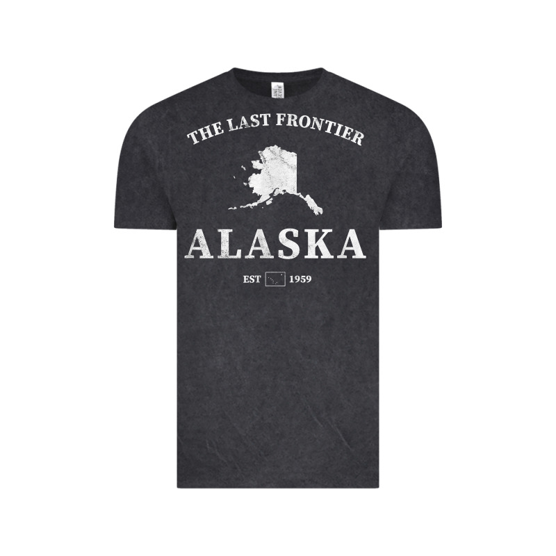 Alaska The Last Frontier T Shirt Vintage Tee by linhVisuals | Teevron
