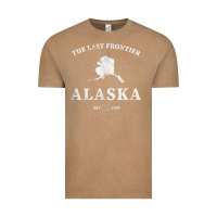 Vintage Coffee alaska the last frontier t shirt Vintage Tee - linhVisuals