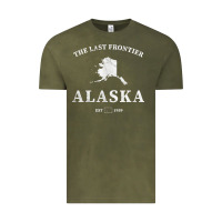 Vintage Olive alaska the last frontier t shirt Vintage Tee - linhVisuals