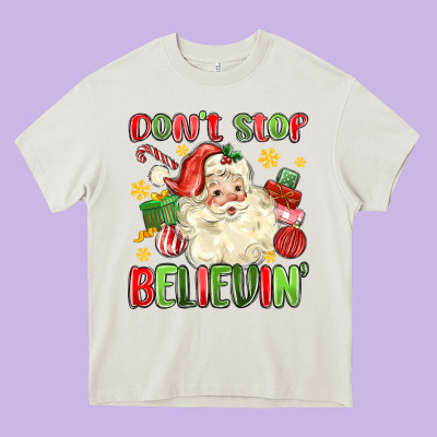 Don't Stop Believin' Heavy Core Tee Designed By Maliassmallbusiness