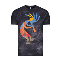 Cloud Black dancing kokopelli southwestern usa native american symbol t shirt Vintage Tee - linhVisuals