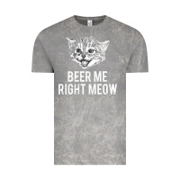 Cloud Rock beer me right meow Vintage Tee - linhVisuals