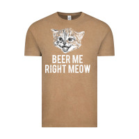 Vintage Coffee beer me right meow Vintage Tee - linhVisuals
