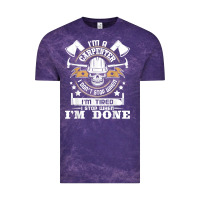 Cloud Purple i'm a carpenter i don't stop   funny carpentry woodworking t shirt Vintage Tee - linhVisuals