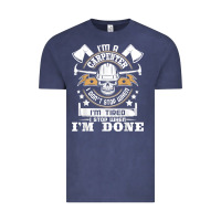 Vintage Denim i'm a carpenter i don't stop   funny carpentry woodworking t shirt Vintage Tee - linhVisuals