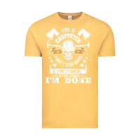 Vintage Mustard i'm a carpenter i don't stop   funny carpentry woodworking t shirt Vintage Tee - linhVisuals