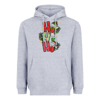 Heather Grey ho ho ho pharmacy Heavyweight Hoodie - CowhideDigitalArt