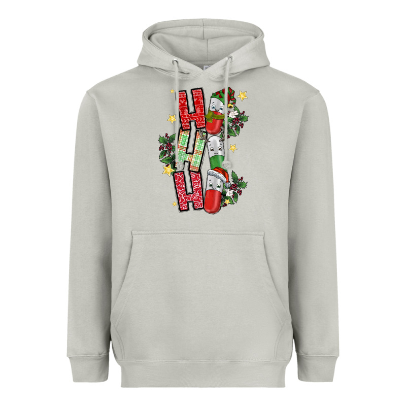 Ho Ho Ho Pharmacy Heavyweight Hoodie by CowhideDigitalArt | Teevron