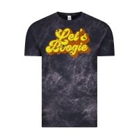 Cloud Black lets boogie shirt vintage dancing 1980s disco themed party t shirt Vintage Tee - linhVisuals