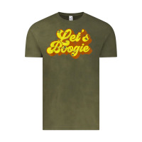 Vintage Olive lets boogie shirt vintage dancing 1980s disco themed party t shirt Vintage Tee - linhVisuals