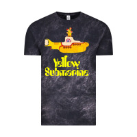 Cloud Black Yellow Submarine Vintage Tee - linhVisuals