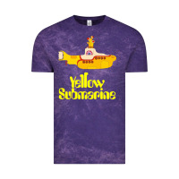 Cloud Purple Yellow Submarine Vintage Tee - linhVisuals
