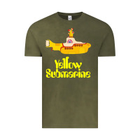 Vintage Olive Yellow Submarine Vintage Tee - linhVisuals