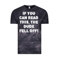 Cloud Black if you can read this the dude fell off funny biker moto gift t shirt Vintage Tee - linhVisuals