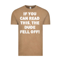 Vintage Coffee if you can read this the dude fell off funny biker moto gift t shirt Vintage Tee - linhVisuals