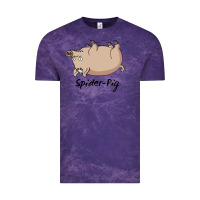 Cloud Purple spider pig Vintage Tee - linhVisuals